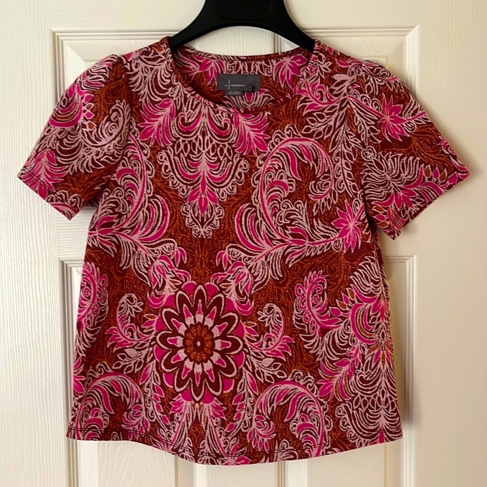 Anthropologie Metallic Top